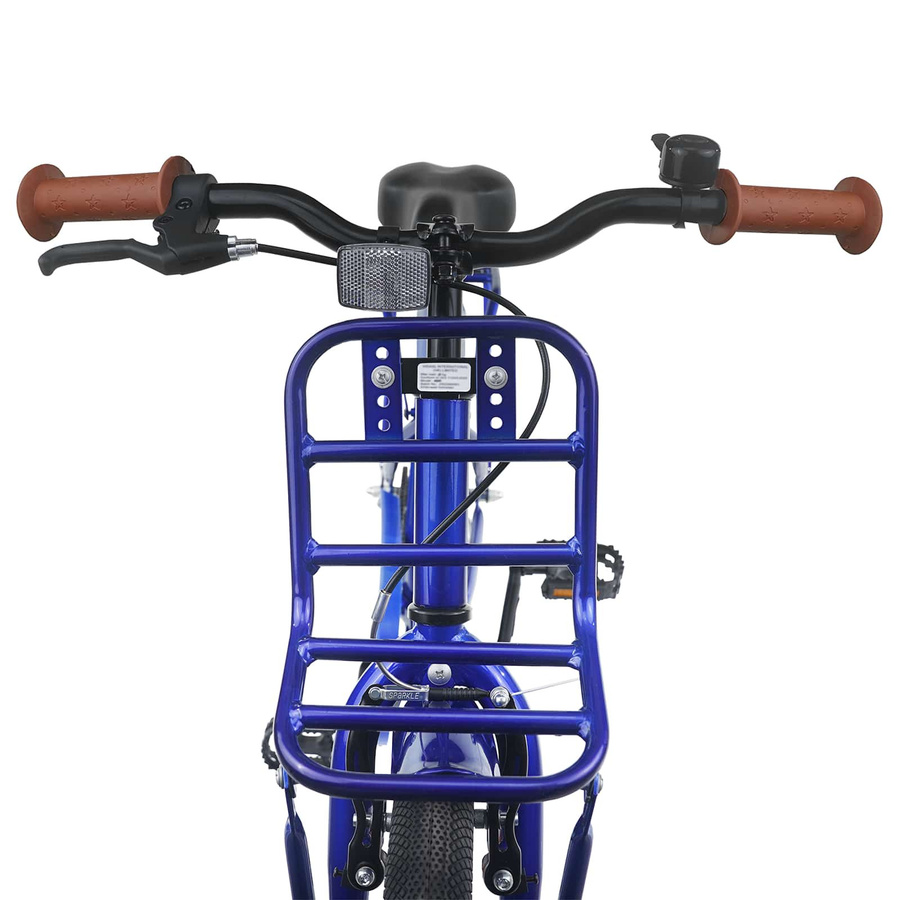 vidaXL Kinderfahrrad 18 Zoll Dunkelblau für 5-7 Jahre Alt - Bild 4