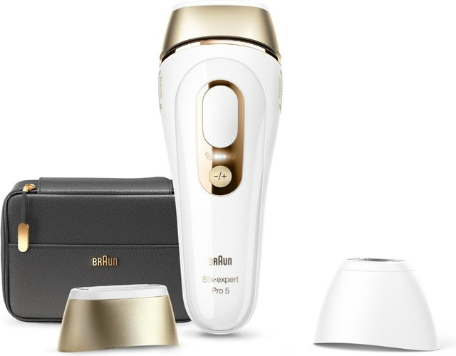 Braun Silk-expert Pro 5 IPL Haarentfernungssystem, weiß/gold - Bild 1