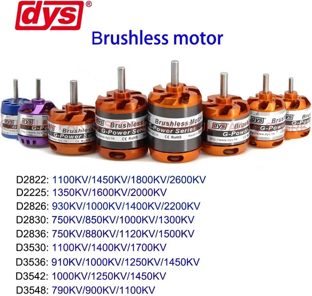 DYS Aeromodel Bürstenloser Motor für RC Multicopters Flugzeug Starrflügelflugzeuge - Bild 1