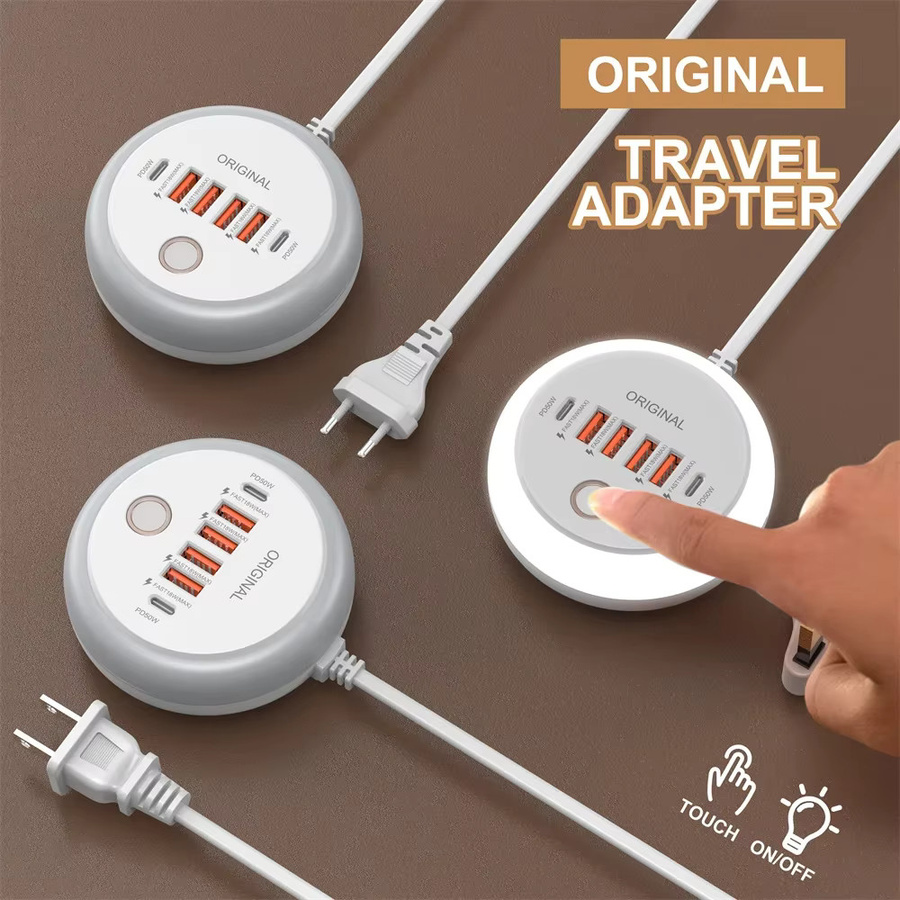 50W USB Ladegerät mit PD Typ C und Multi Ports für Samsung iPhone Xiaomi in Weiß - Bild 4