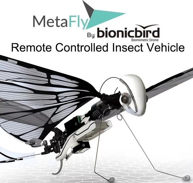 BionicBird MetaFly Standard Kit – Weiße biomimetische und funkgesteuerte Insektendrohne für den Innen- und Außenbereich - Bild 1