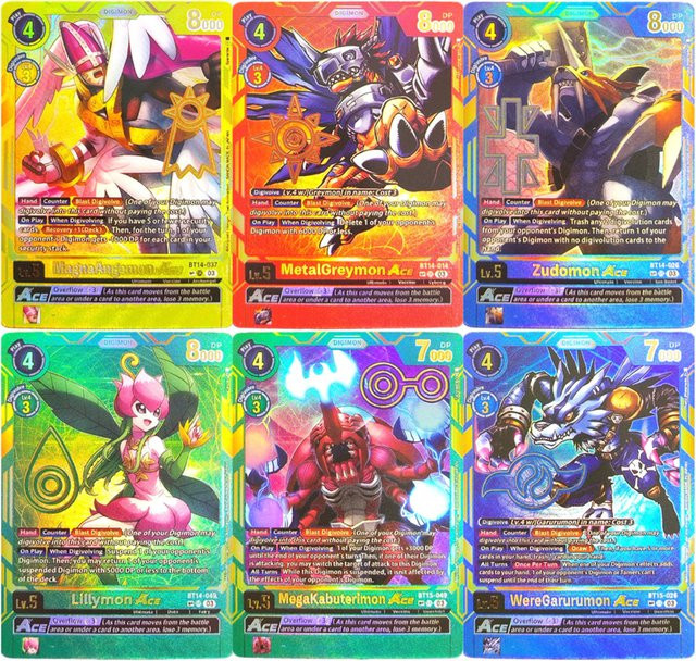 Bandai Digimon Proxy Digimon-Karte Exceed Apocalypse BT14 BT15, Sammelkarte - Bild 1