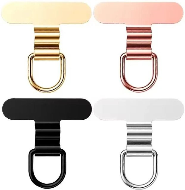 DYM Mini Edelstahl Handy Lanyard Tab in Silber zur Sicherung deines Smartphones - Bild 1