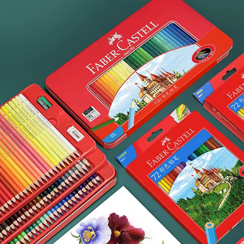 Faber-Castell Red Edition Ölbasierte Buntstifte in der Blechdose, 50 Stück, Multicolor - Bild 5