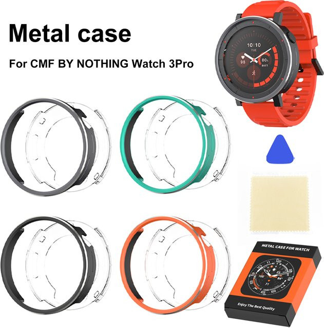 CMF By Nothing Schutzhülle für Watch 3 Pro, Silikon, Schwarz - Bild 1