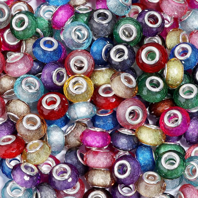 louleur Harzperlen, bunt, 14 x 9 mm, Unisex - Bild 1