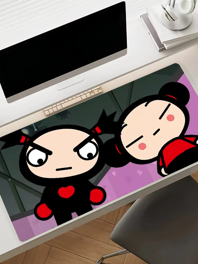 Garu Pucca Mauspad XXL rutschfeste Schreibtischunterlage in Multicolour für PC und Laptop - Bild 7