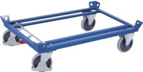 VARIOfit Fahrgestell aus Stahl in Blau, Breite: 101 cm, Tiefe: 81 cm, Traglast 500 kg - Bild 1