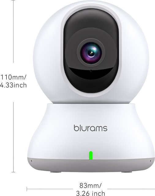 BoyKeep Babyphone Überwachungskamera 2K HD mit Bewegungserkennung, Nachtsicht und Zwei-Wege-Audio, WLAN Innenkamera in Weiß - Bild 1