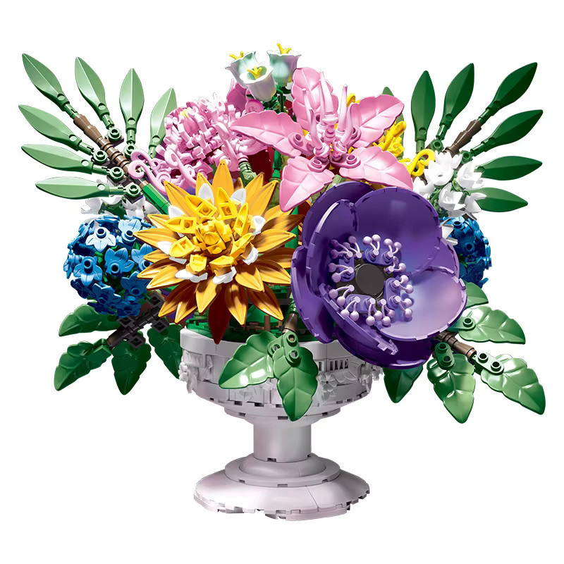 GSF Botanische Sammlung Bauklötze Blumen-Set, Bunt / Mehrfarbig - Bild 2