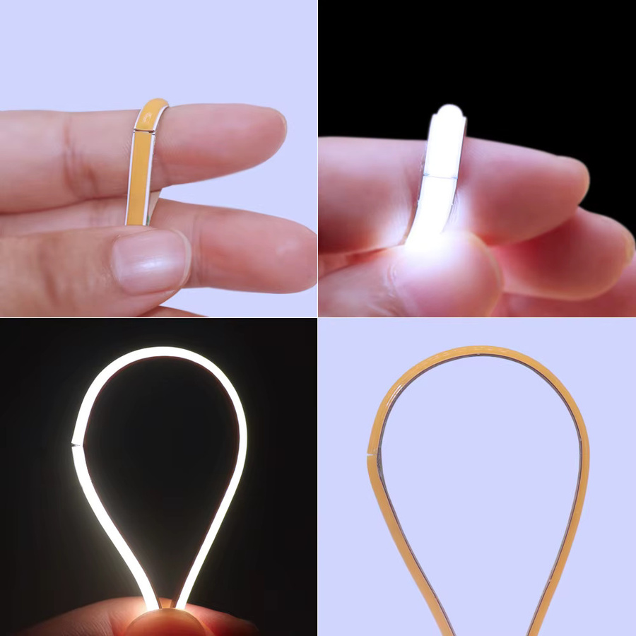 OCONA COB-LED-Streifenlicht in Weiß, dimmbar, 480 LEDs, 5000 K, 4 mm schmale Lichtleiste für Auto und Wanddekoration - Bild 4