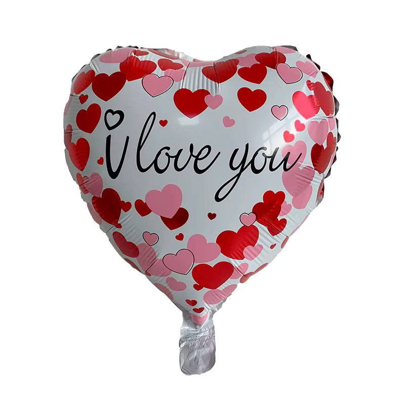 7 Stück KUKUZHU I LOVE YOU Herzballons in 18 Zoll für Hochzeit und Valentinstag - Bild 2