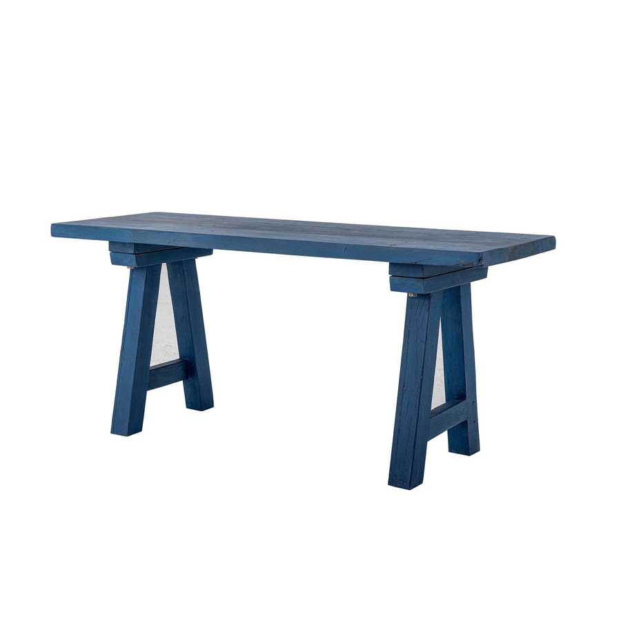 Bloomingville Bank Porir aus blauem Holz, B/T/H: 100 x 35 x 45 cm - Bild 1