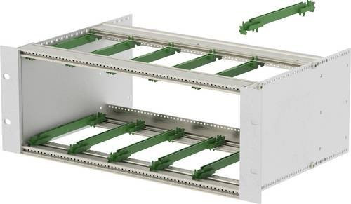 TRU COMPONENTS BGT/X 24360.12-BN_SET 19 Zoll Baugruppenträger aus Aluminium in Silber, B/T/H: 375,92 x 241,2 x 132,5 mm - Bild 1