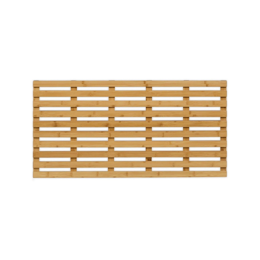 Relaxdays Badematte aus Bambus in Braun, B/T/H: 100 x 50 x 3,5 cm - Bild 2