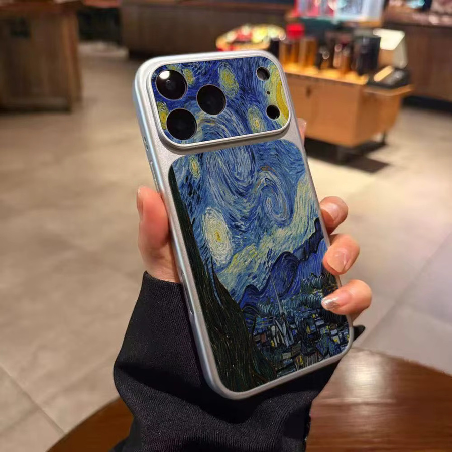 Potdemiel Handyhülle im Van Gogh Ölgemälde Design für iPhone 11 bis iPhone 17 Pro Max, Stoßfeste Schutzhülle, Multicolour - Bild 4
