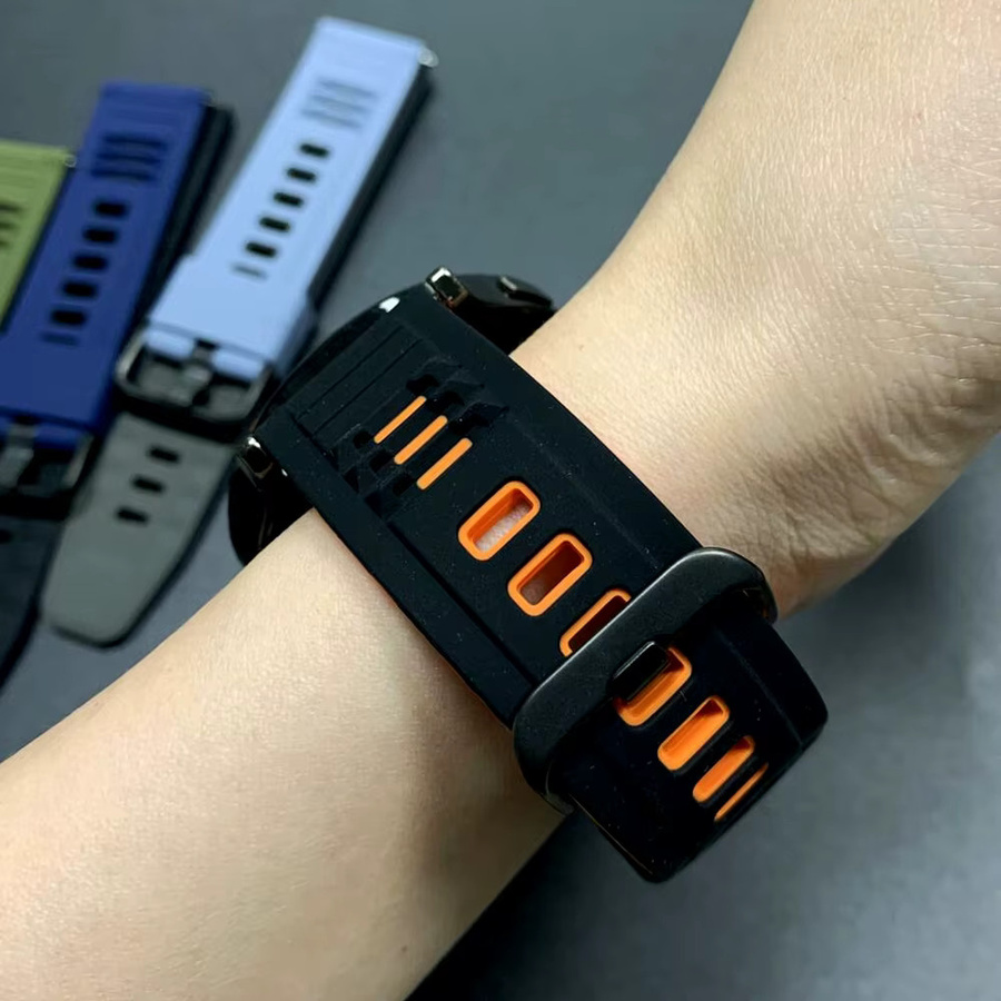COROS Uhrenarmband Silikon, Schwarz, Unisex, 22 mm - Bild 4
