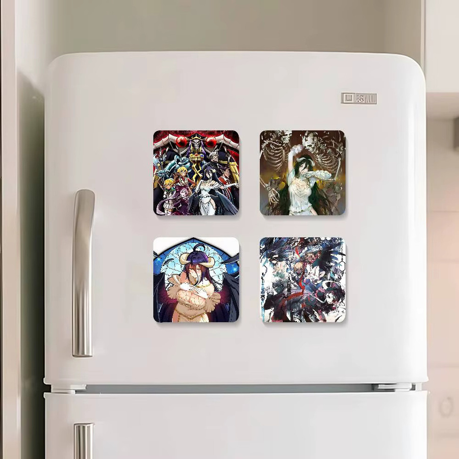 Overlord Kühlschrankmagnete im abstrakten Design, Mehrfarbig - Bild 2