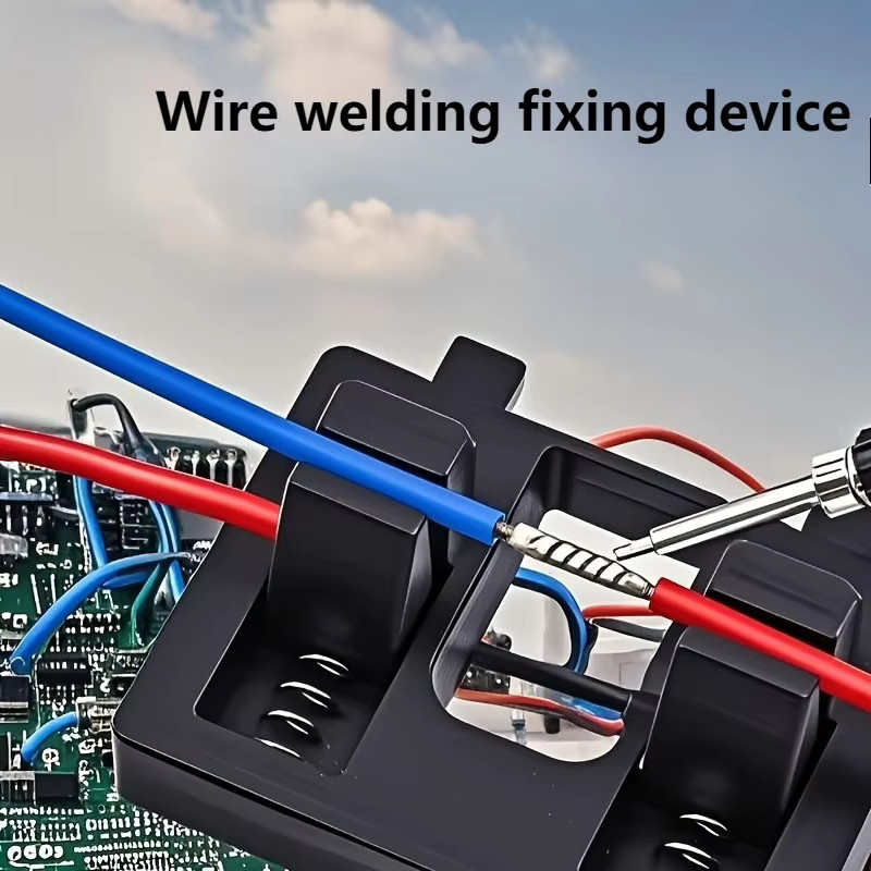 2 Stück DUTRIEUX Schweißklemmen in Schwarz, multifunktionale Federklemmen, hitzebeständig und rutschfest, verstellbare Drahtfixierer für Elektriker und Bauarbeiten - Bild 5