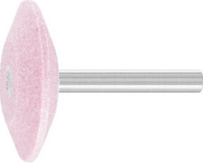 PFERD TOOLS STEEL EDGE Schleifstift konisch Ø 41x10mm Schaft-Ø 6 mm A60 für Stahl und Stahlguss in Pink - Bild 1