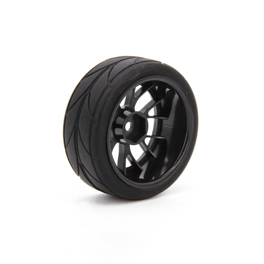 NeebRC RC-Reifen, 4-teiliges Set, 1,9 Zoll, 65mm, 12mm Sechskant-Nabe, Gummi, Schwarz, 1:10 - Bild 2