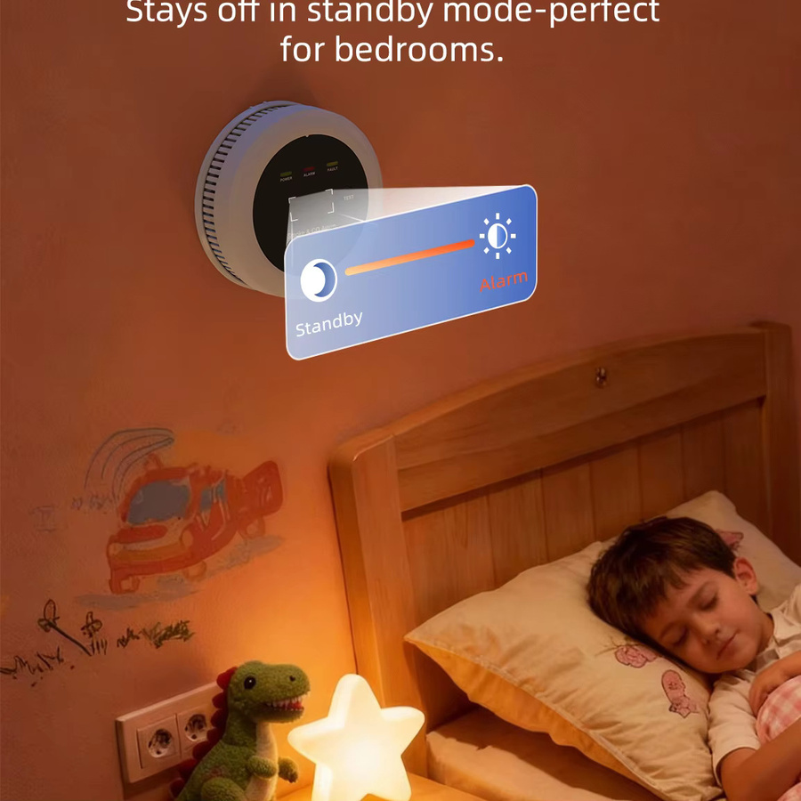 CPVan 2-in-1 Rauchmelder und Kohlenmonoxid-Alarm in Weiß - Bild 3