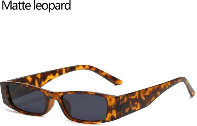 SHhuale Sonnenbrille, rechteckig, Kunststoff, Vollrand, Damen, leopard - Bild 1