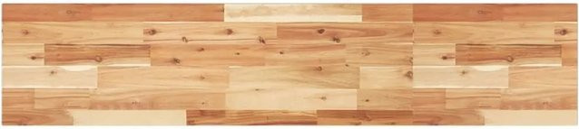 vidaXL Schweberegal aus Akazien-Massivholz, braun, B/T/H: 140 x 30 x 2 cm - Bild 1