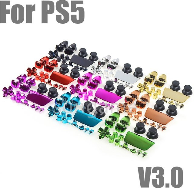 OCGAME 15er Ersatz-Tasten-Set für PS5 Controller in Multicolor zur Reparatur und als Spielzubehör - Bild 1