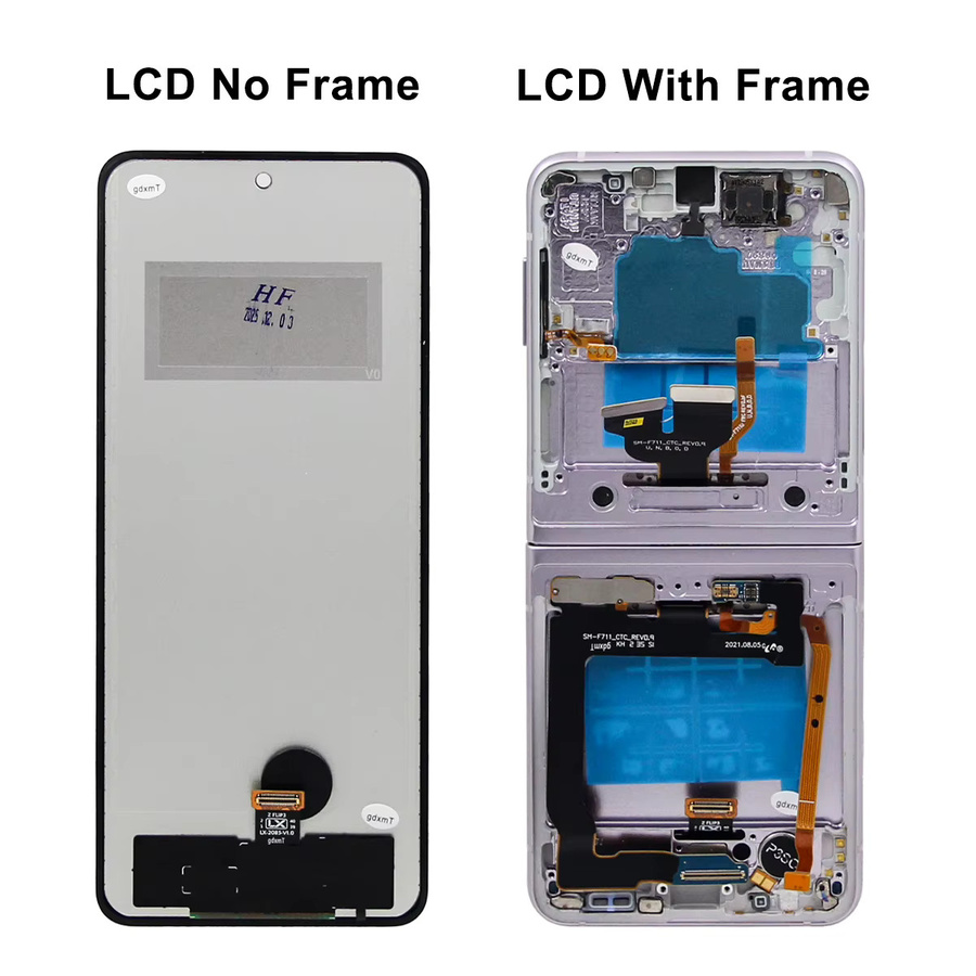 Samsung Z Flip3 5G Ersatz LCD Display Touch Screen in Schwarz für Modelle F711 F711B F711U - Bild 3