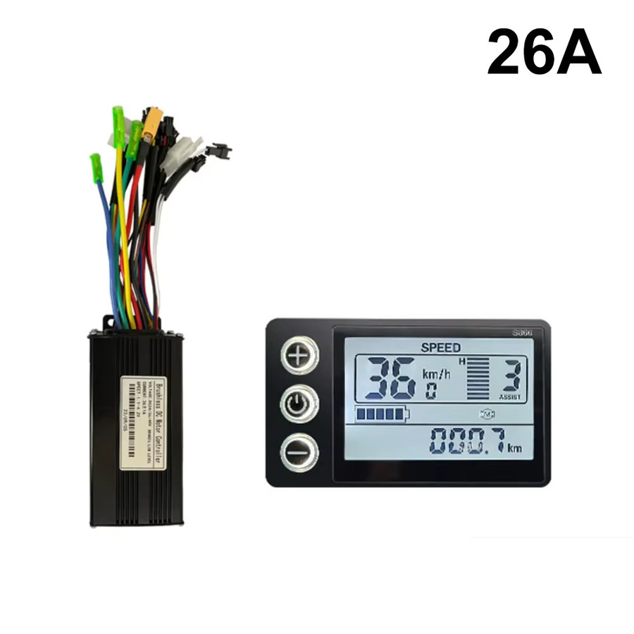 TOOPRE S866 Controller-Kit für Elektrofahrräder mit LCD-Instrumententafel in Schwarz, kompatibel mit verschiedenen Motorleistungen und Größen - Bild 2