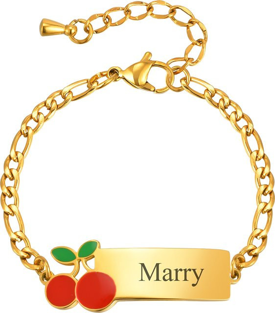 VNOX Baby Armband, Edelstahl, Gold, Kinder - Bild 1