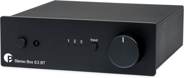 Pro-Ject Stereo Box S3 BT Vollverstärker in Schwarz mit Bluetooth und 3,5 mm Jack Anschluss - Bild 1