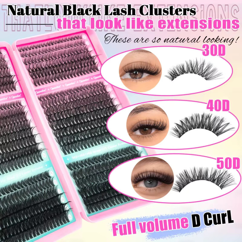 QUEENICE Cluster-Wimpern, 800 Stück - Bild 4