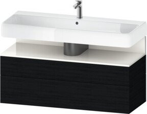 Duravit Waschtischunterschrank Qatego Wandhängend in Weiß Matt, B/T/H: 119 x 47 x 59 cm - Bild 1