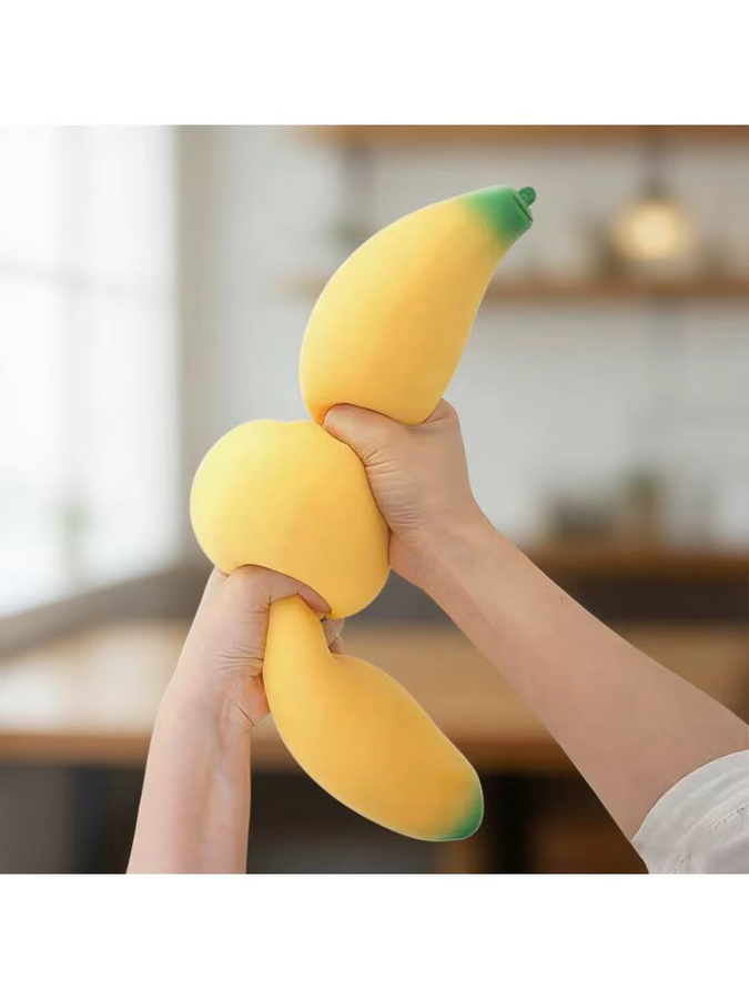 JOCESTYLE Bananen-Spielzeuge, Schaumstoff-Schreibtischdekoration, 17,72 Zoll - Bild 5