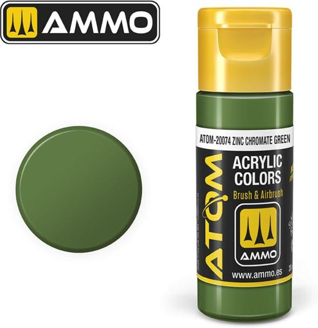 AMMO by MIG Jimenez Atom Color Zinc Chromate Green, Grün - Bild 1