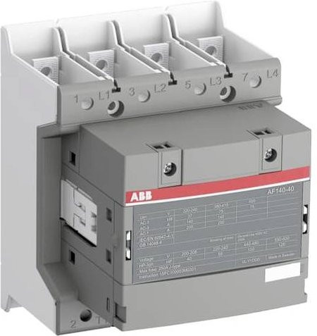 ABB Schütz AF140-40-00B-12 mit 4 Schließern, 75kW, grau - Bild 1