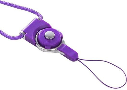 Vonn Universelles abnehmbares Handyhülle Lanyard mit Halsband und Fingerriemen in Violett - Bild 1