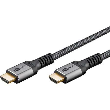 Goobay High-Speed HDMI-Kabel mit Ethernet und 4K @ 60Hz in Schwarz, Grau oder Gold