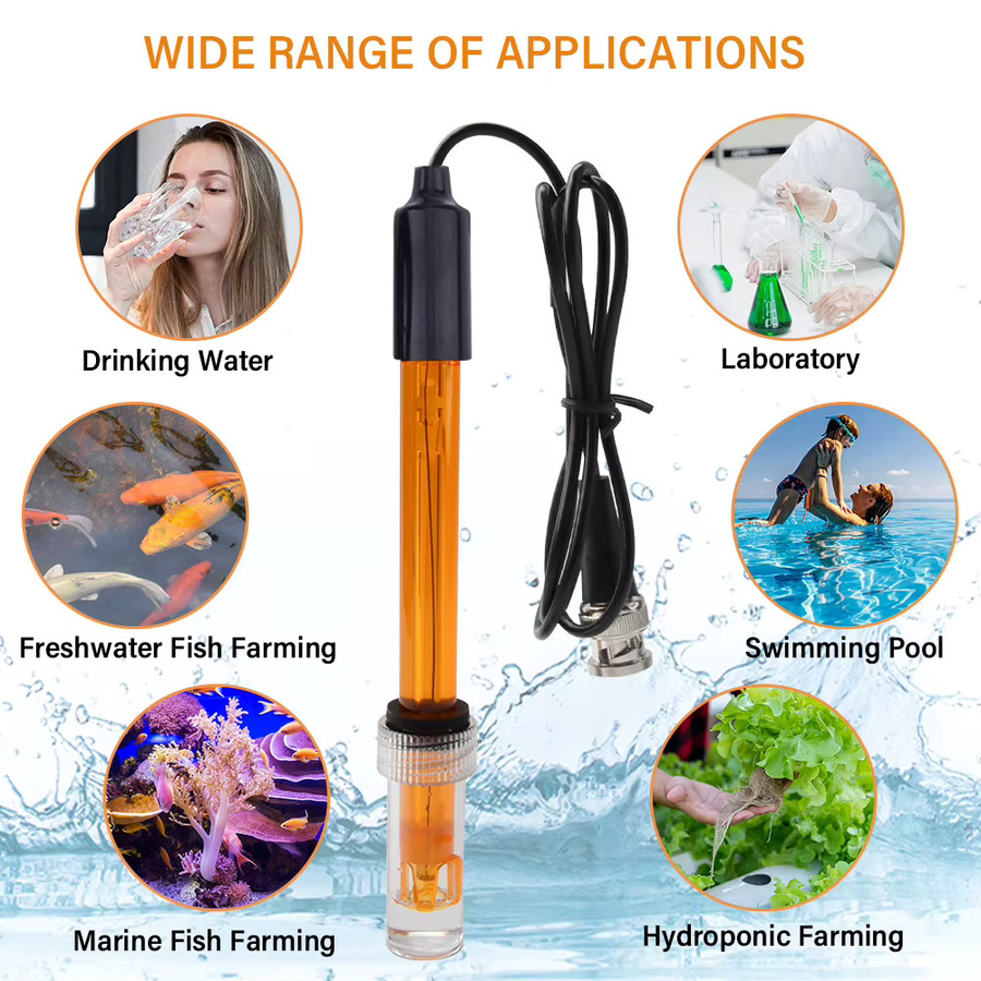 Yieryi ORP-Ersatzsonde zur Messung des Oxidations-Reduktions-Potenzials für Aquarium, Spa und Pool mit BNC Q9-Anschluss und 256 mV Messbereich - Bild 4
