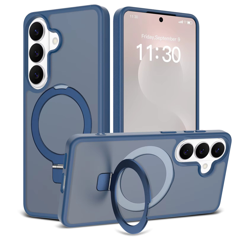 ZEAMAR Magnetischer Ringhalter für MagSafe kompatible Samsung Galaxy S26 S25 S24 S23 Ultra Plus FE Schutzhülle in Blau oder Lila - Bild 1