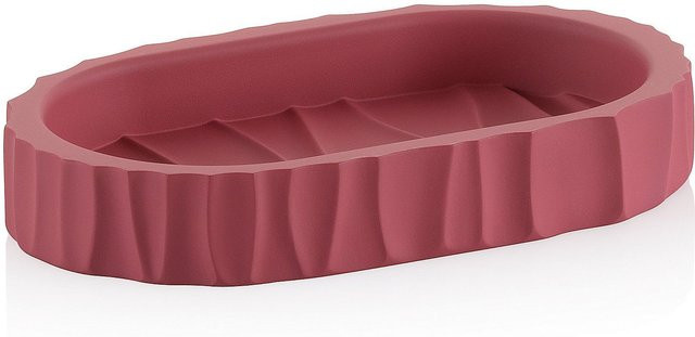 Seifenschale MERIDA von Kela in Rot und Pink aus Polyresin in Steinoptik - Bild 1