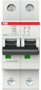ABB S202-Z8 Leitungsschutzschalter 8A 400V Grau 2CDS252001R0408 - Bild 1