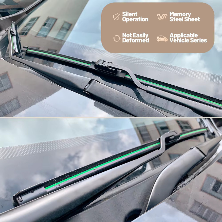 DUZIKMI Scheibenwischer Set für Skoda Karoq 2017-2023, 2 Stück, Schwarz und Grün - Bild 4