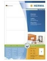 Herma Premium Papieretiketten weiß, permanent selbstklebend und matt laminiert, A4, 800 Etiketten, Breite: 9,7 cm, Höhe: 6,77 cm - Bild 1
