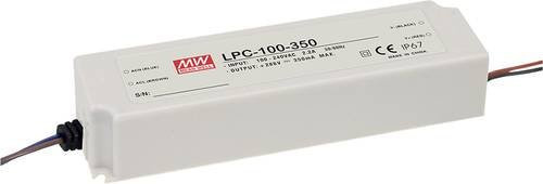 Mean Well LPC-100-350 LED-Treiber Konstantstrom 100W 0.35A IP67 Weiß - Bild 1