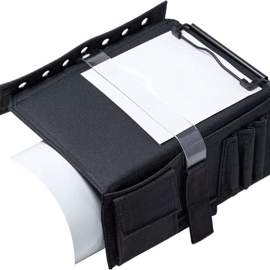 Pilot Reversible Kneeboard Schwarz als Beinmontierte Zwischenablage mit Stifthalter und Panelhalter für Piloten - Bild 2