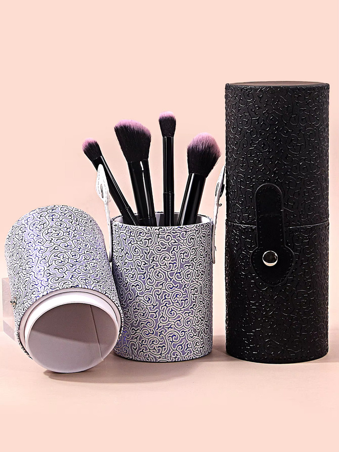 KOSSHOW Make-up Pinsel Aufbewahrungsbehälter, PU-Leder, Staubdicht - Bild 3