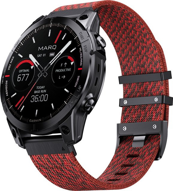 Garmin Uhrenarmband Nylon, 22 26 mm, Schwarz, Unisex - Bild 1